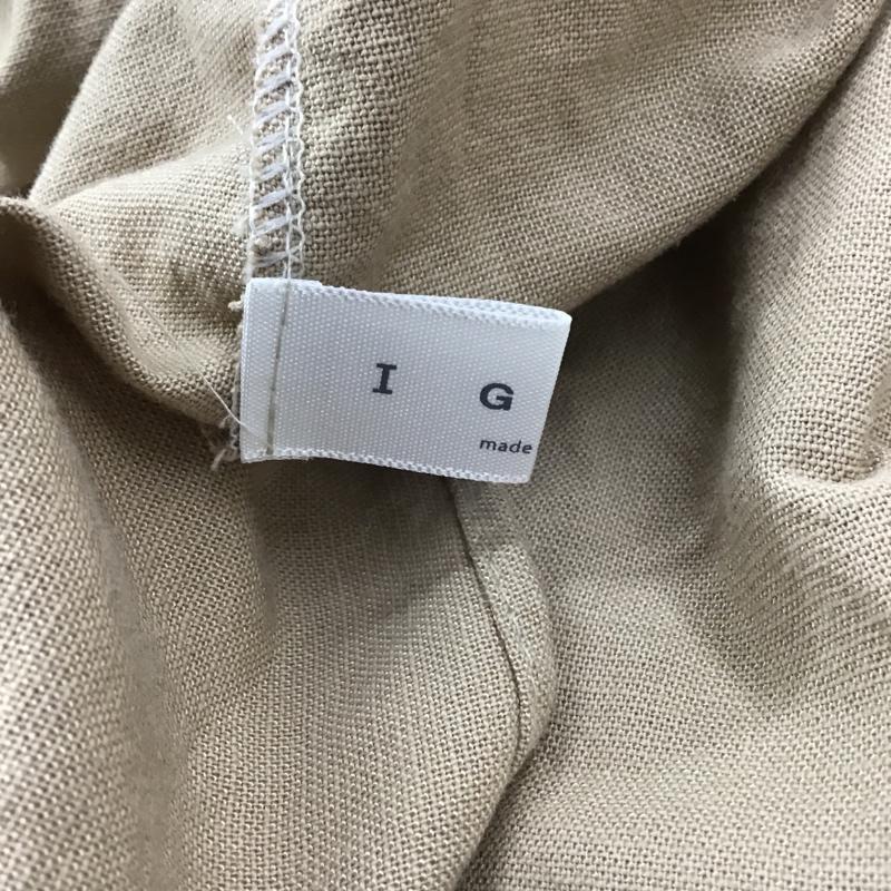 古着 USED カットソー 長袖 IGOTC スクエアネック 無地 ベージュ / ベージュ /  レディース USED 古着 中古 10093993