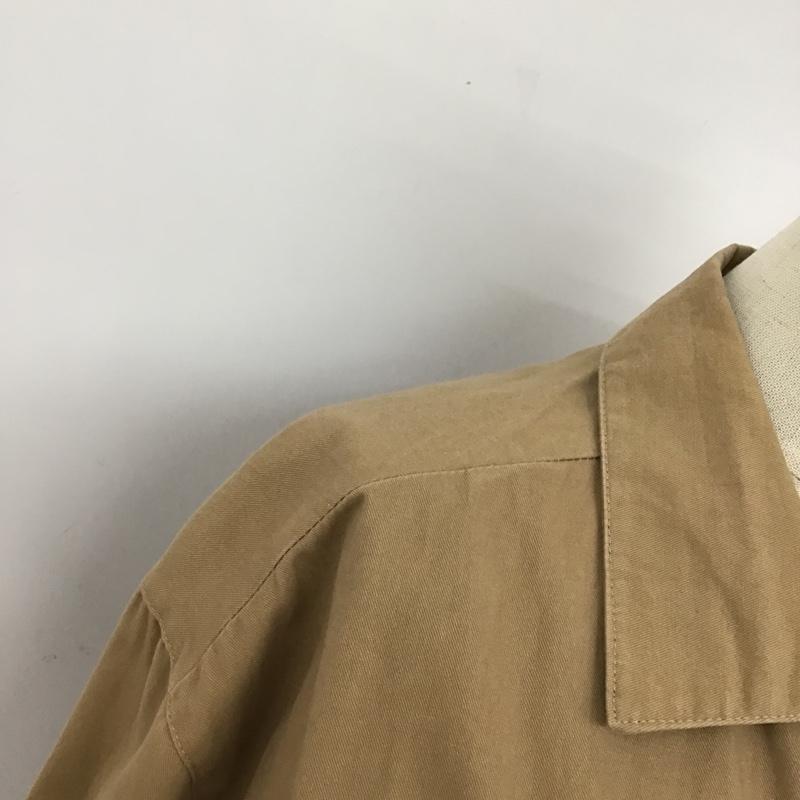 アルシーヴ archives シャツワンピース 長袖 5362 ロング丈 M 無地 茶 / ブラウン / レディース USED 古着 中古 10093997