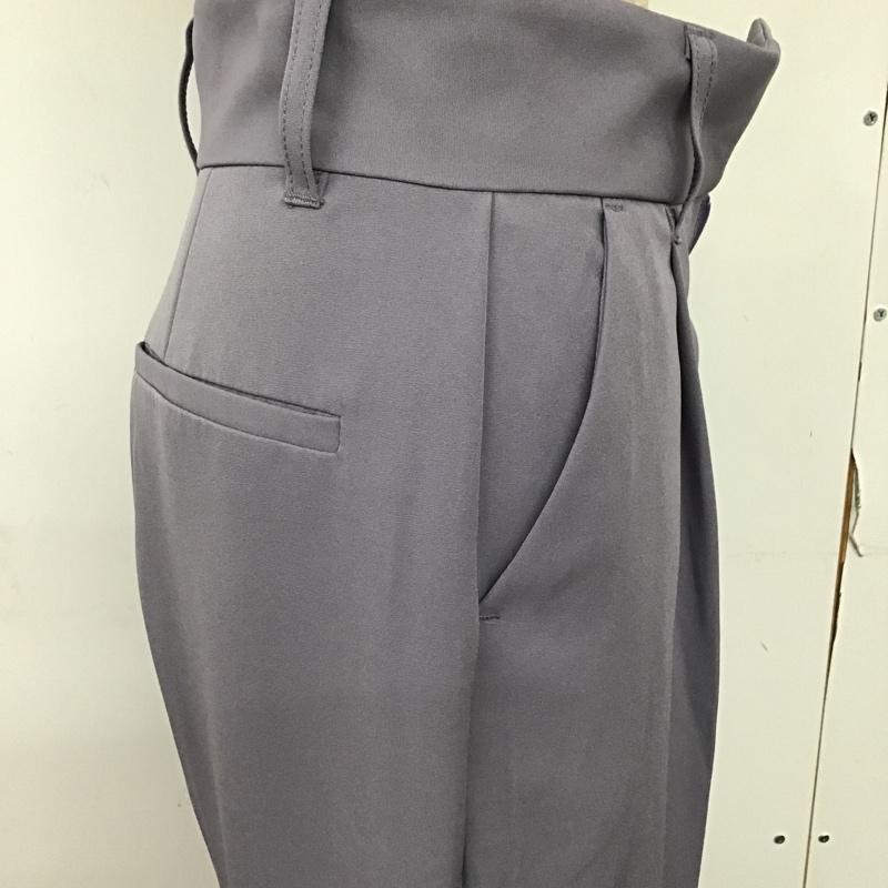 フォルクシー forksy. パンツ スラックス F0pt684 タック入り L 無地 紫 / パープル / レディース USED 古着 中古 10094010