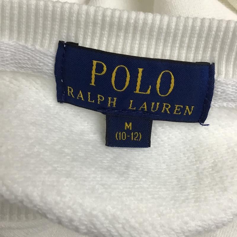 ポロバイラルフローレン Polo by RALPH LAUREN トレーナー 長袖 スウェット プリントトレーナー リブ M プリント 白 / ホワイト / レディース USED 古着 中古 10094018