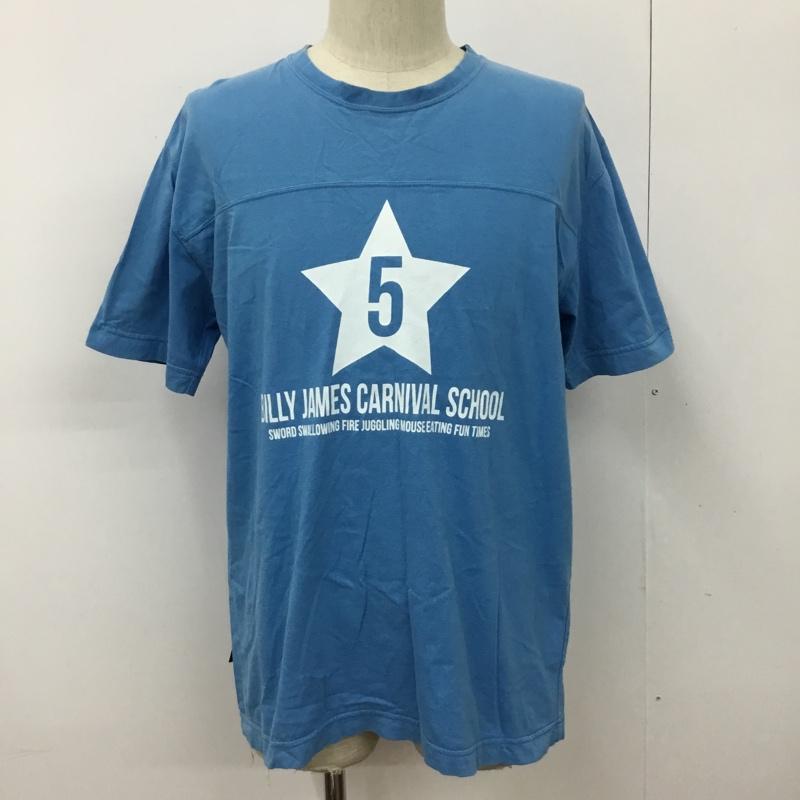 アール・ニューボールド R.NEWBOLD Tシャツ 半袖 プリントTシャツ 半袖カットソー XL ロゴ、文字 青 / ブルー / メンズ USED 古着 中古 10094034