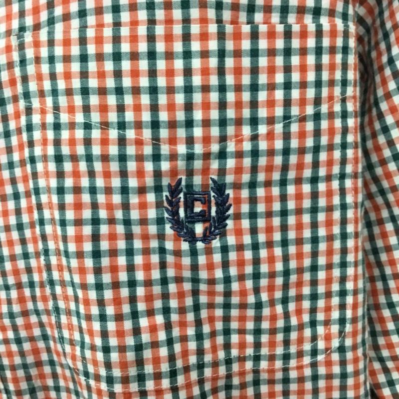 チャップス CHAPS シャツ、ブラウス 長袖 ギンガムチェックシャツ ボタンダウンシャツ 長袖シャツ M ワンポイント X 刺繍 マルチカラー / マルチカラー / メンズ USED 古着 中古 10094036