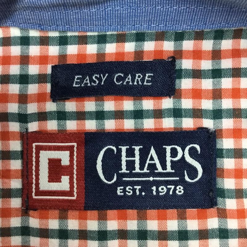 チャップス CHAPS シャツ、ブラウス 長袖 ギンガムチェックシャツ ボタンダウンシャツ 長袖シャツ M ワンポイント X 刺繍 マルチカラー / マルチカラー / メンズ USED 古着 中古 10094036