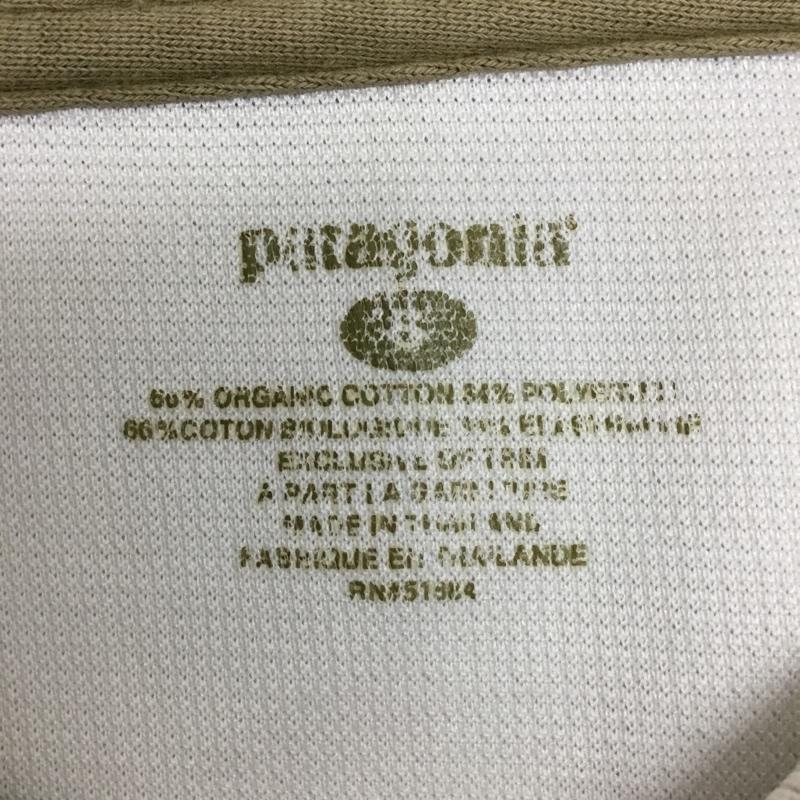 パタゴニア patagonia ポロシャツ 半袖 半袖カットソー 半袖ポロシャツ S 無地 ベージュ / ベージュ / メンズ USED 古着 中古 10094037