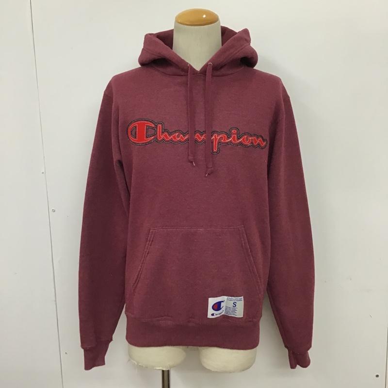 チャンピオン Champion パーカー 長袖 フード付きパーカー 長袖スウェット M ロゴ、文字 えんじ / ワインレッド / メンズ USED 古着 中古 10094044