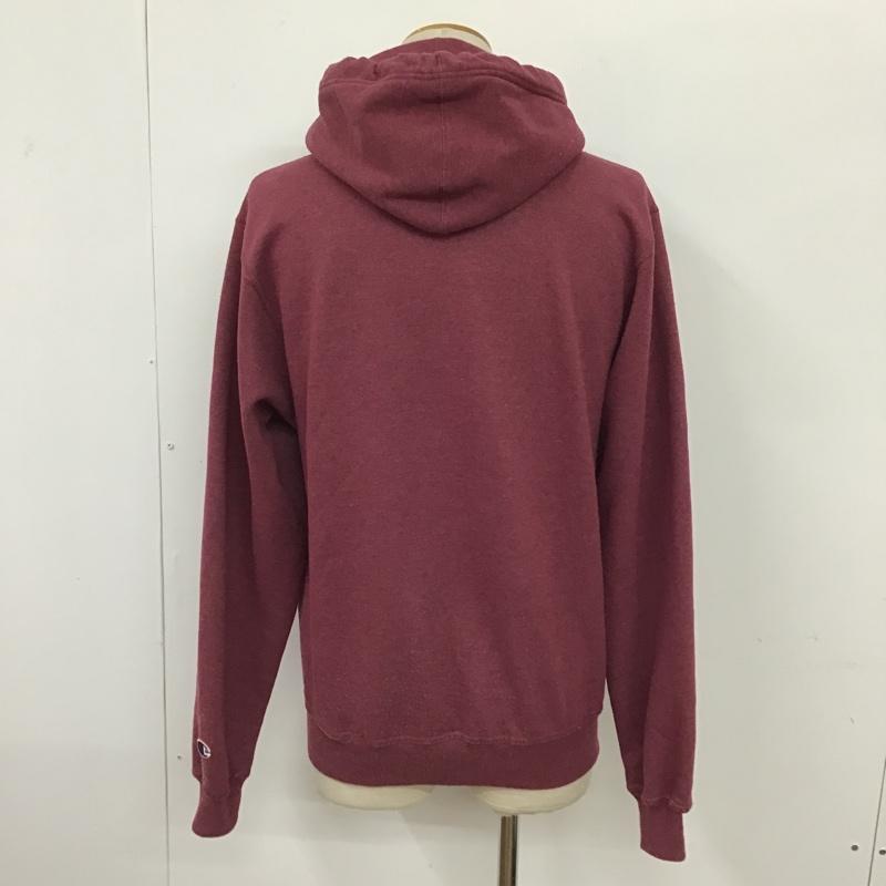 チャンピオン Champion パーカー 長袖 フード付きパーカー 長袖スウェット M ロゴ、文字 えんじ / ワインレッド / メンズ USED 古着 中古 10094044