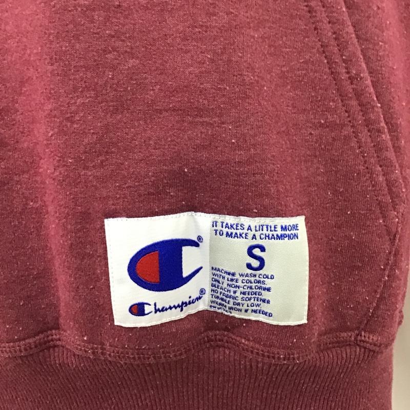 チャンピオン Champion パーカー 長袖 フード付きパーカー 長袖スウェット M ロゴ、文字 えんじ / ワインレッド / メンズ USED 古着 中古 10094044