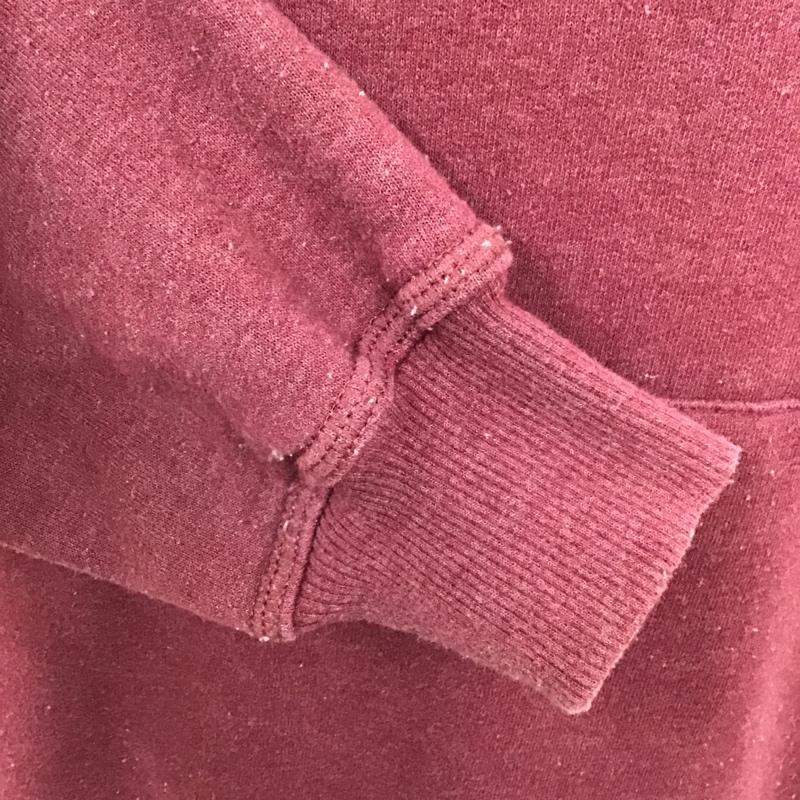 チャンピオン Champion パーカー 長袖 フード付きパーカー 長袖スウェット M ロゴ、文字 えんじ / ワインレッド / メンズ USED 古着 中古 10094044