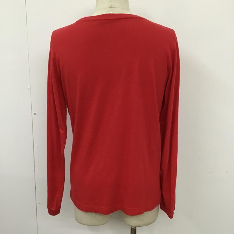 チャンピオン Champion カットソー 長袖 C8-W426R 長袖カットソー プリントTシャツ M ロゴ、文字 赤 / レッド / メンズ USED 古着 中古 10094046