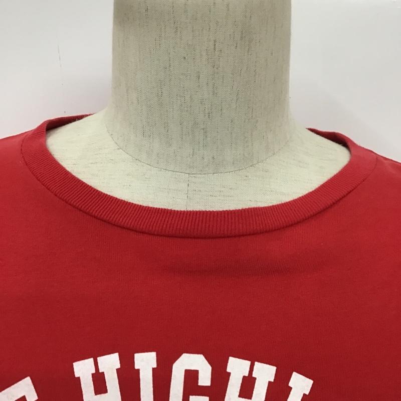 チャンピオン Champion カットソー 長袖 C8-W426R 長袖カットソー プリントTシャツ M ロゴ、文字 赤 / レッド / メンズ USED 古着 中古 10094046