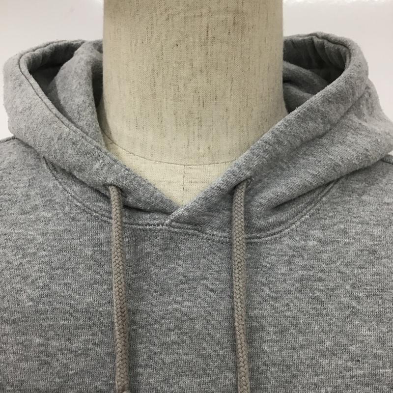 チャンピオン Champion パーカー 長袖 C3-L122 ベーシックプルオーバースウェットパーカー プルパーカー M ロゴ、文字 X プリント 灰 / グレー / メンズ USED 古着 中古 10094047
