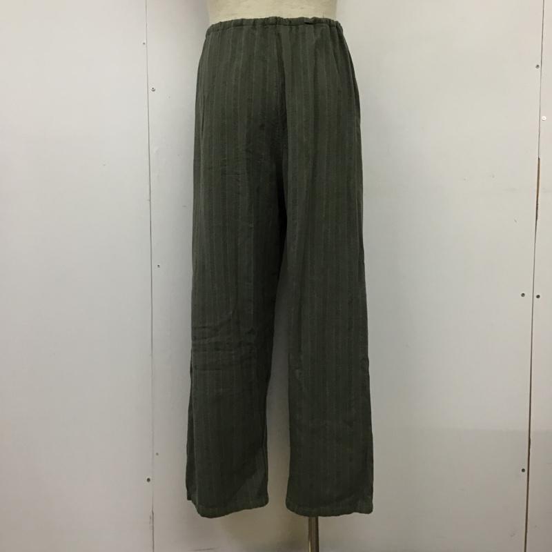 古着 USED セットアップ セットアップ 長袖シャツ ストライプシャツ カジュアルシャツ ワイドパンツ ストライプパンツ M ストライプ カーキ / カーキ / メンズ USED 古着 中古 10094049