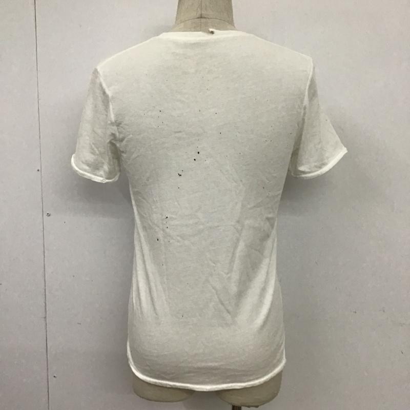 古着 USED Tシャツ 半袖 プリントTシャツ 半袖カットソー ダメージ加工 1 プリント 白 / ホワイト / メンズ USED 古着 中古 10094050