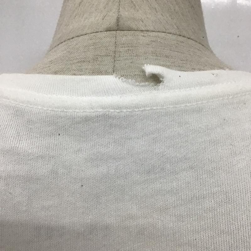 古着 USED Tシャツ 半袖 プリントTシャツ 半袖カットソー ダメージ加工 1 プリント 白 / ホワイト / メンズ USED 古着 中古 10094050