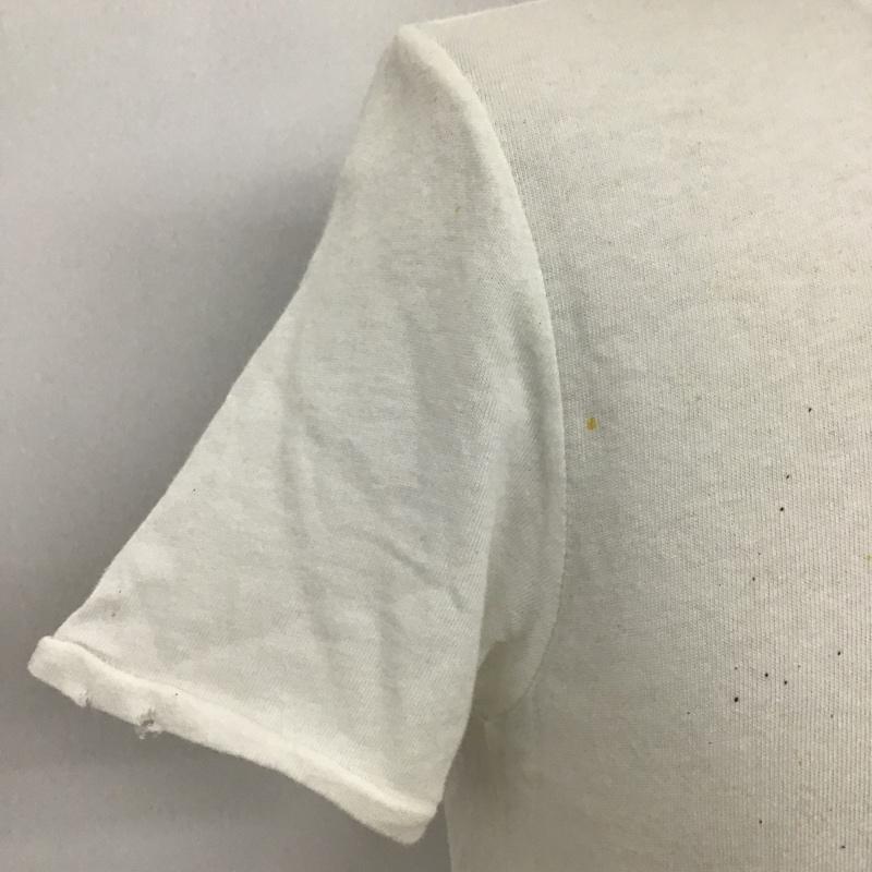 古着 USED Tシャツ 半袖 プリントTシャツ 半袖カットソー ダメージ加工 1 プリント 白 / ホワイト / メンズ USED 古着 中古 10094050