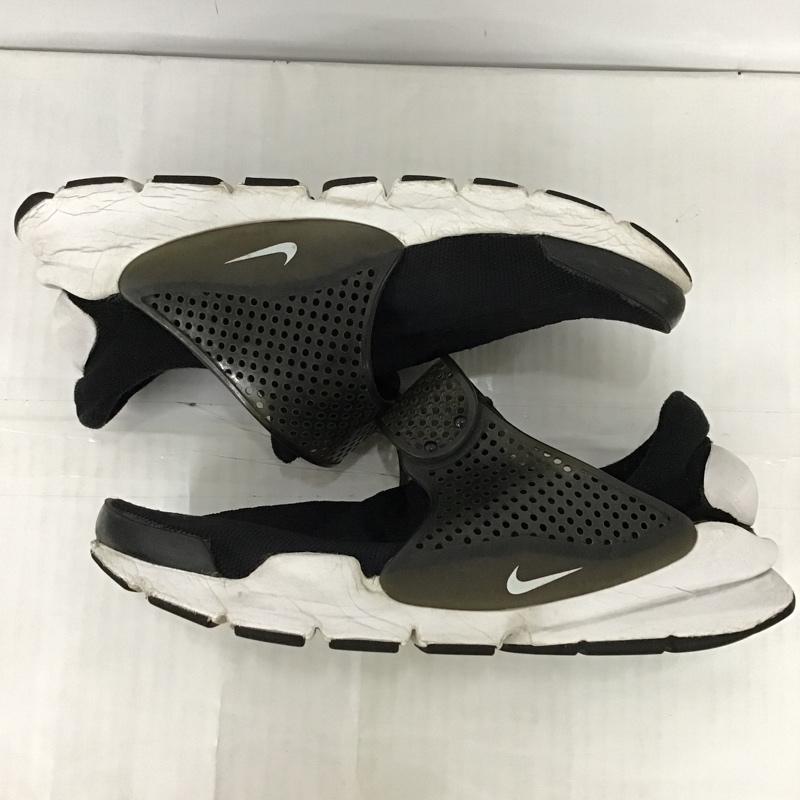 ナイキ NIKE スニーカー スニーカー スリッポン 28cm 28.0cm ワンポイント 黒 / ブラック / X 白 / ホワイト / メンズ USED 古着 中古 10094079