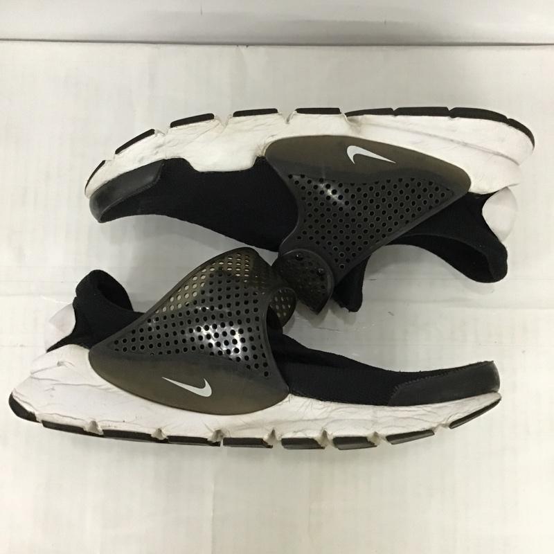 ナイキ NIKE スニーカー スニーカー スリッポン 28cm 28.0cm ワンポイント 黒 / ブラック / X 白 / ホワイト / メンズ USED 古着 中古 10094079