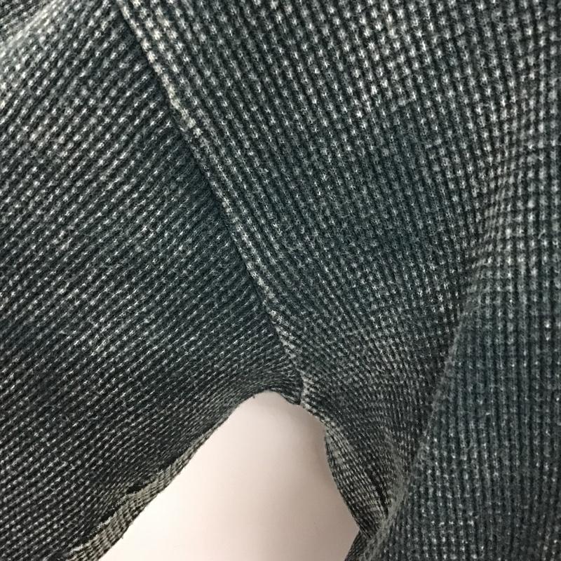 テンダーロイン TENDERLOIN カットソー 長袖 サーマル ワッフル バックプリント L ロゴ、文字 緑 / グリーン / メンズ USED 古着 中古 10094118