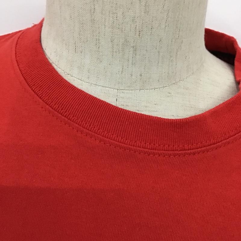 ヴィジョン ストリート ウェア VISION STREET WEAR Tシャツ 半袖 8504123-T クルーネック 胸ポケット L ロゴ、文字 赤 / レッド / メンズ USED 古着 中古 10094137