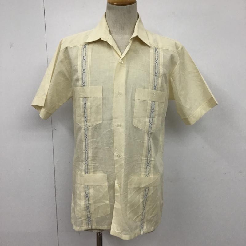 古着 USED シャツ、ブラウス 半袖 半袖シャツ 半袖カットソー ヴィンテージシャツ M 無地 黄 / イエロー / メンズ USED 古着 中古 10094185