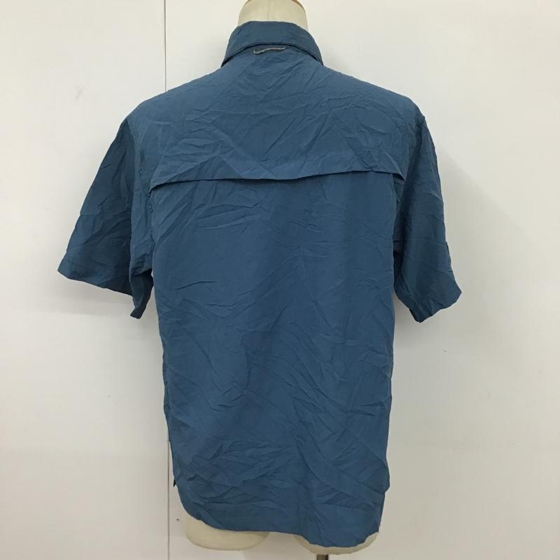 エディーバウアー Eddie Bauer シャツ、ブラウス 半袖 半袖シャツ 半袖カットソー スポーツウエア S 無地 青 / ブルー / メンズ USED 古着 中古 10094203