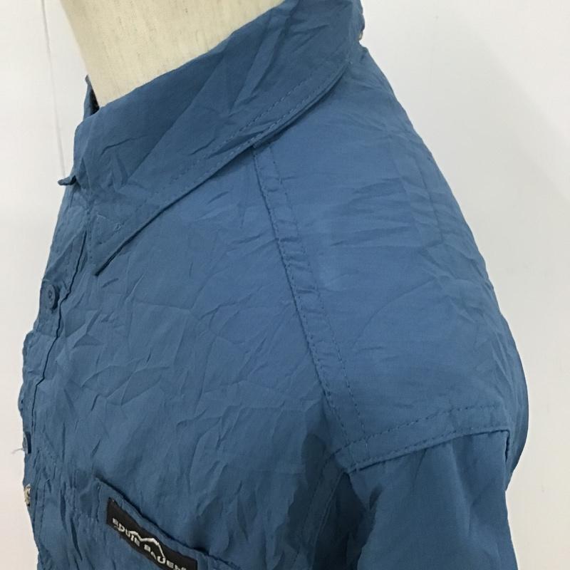 エディーバウアー Eddie Bauer シャツ、ブラウス 半袖 半袖シャツ 半袖カットソー スポーツウエア S 無地 青 / ブルー / メンズ USED 古着 中古 10094203