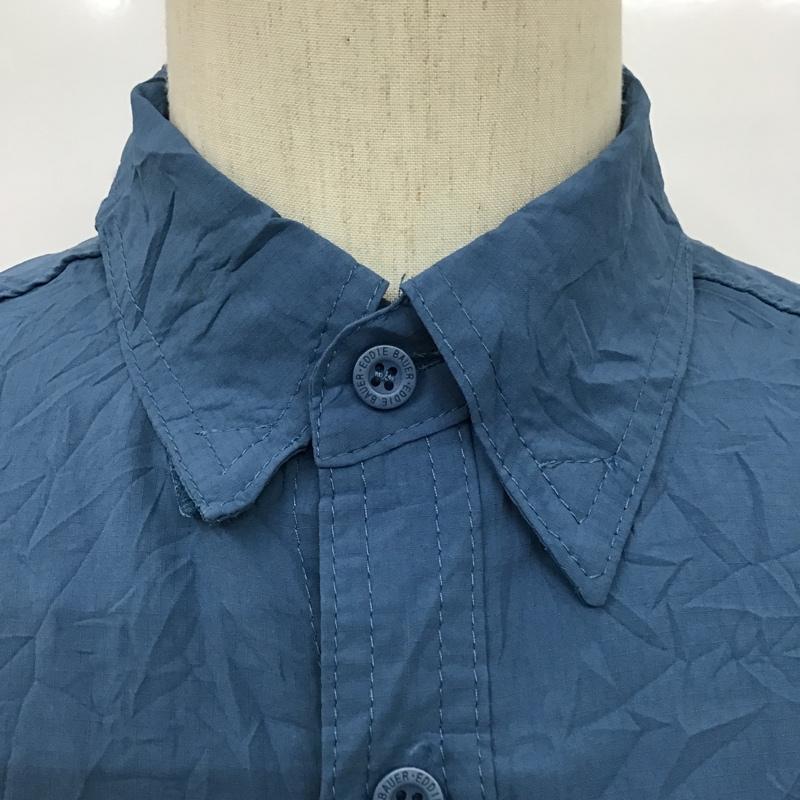 エディーバウアー Eddie Bauer シャツ、ブラウス 半袖 半袖シャツ 半袖カットソー スポーツウエア S 無地 青 / ブルー / メンズ USED 古着 中古 10094203