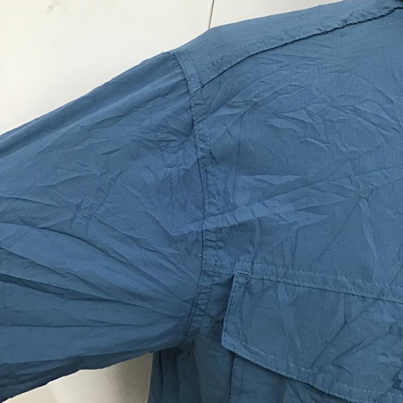 エディーバウアー Eddie Bauer シャツ、ブラウス 半袖 半袖シャツ 半袖カットソー スポーツウエア S 無地 青 / ブルー / メンズ USED 古着 中古 10094203