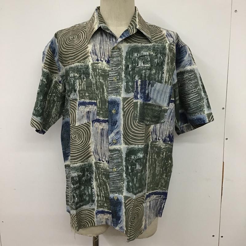 古着 USED シャツ、ブラウス 半袖 ヴィンテージシャツ 半袖シャツ 総柄シャツ 半袖カットソー L 総柄 マルチカラー / マルチカラー / メンズ USED 古着 中古 10094222