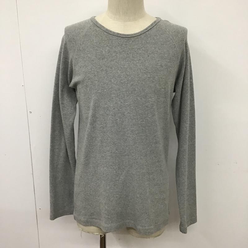 ユニバーサルスタイルウェア UNIVERSAL STYLE WEAR カットソー 長袖 長袖カットソー クルーネックカットソー ラグラン L 無地 灰 / グレー / メンズ USED 古着 中古 10094229