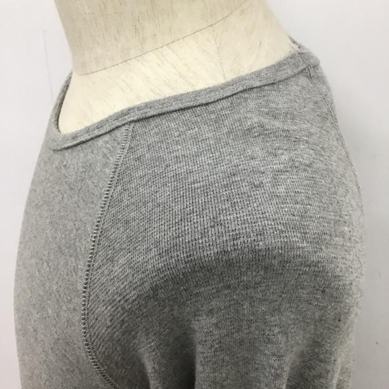 ユニバーサルスタイルウェア UNIVERSAL STYLE WEAR カットソー 長袖 長袖カットソー クルーネックカットソー ラグラン L 無地 灰 / グレー / メンズ USED 古着 中古 10094229