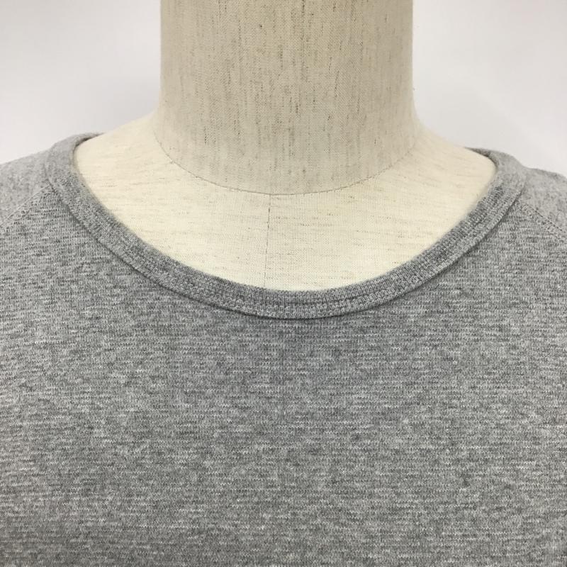 ユニバーサルスタイルウェア UNIVERSAL STYLE WEAR カットソー 長袖 長袖カットソー クルーネックカットソー ラグラン L 無地 灰 / グレー / メンズ USED 古着 中古 10094229