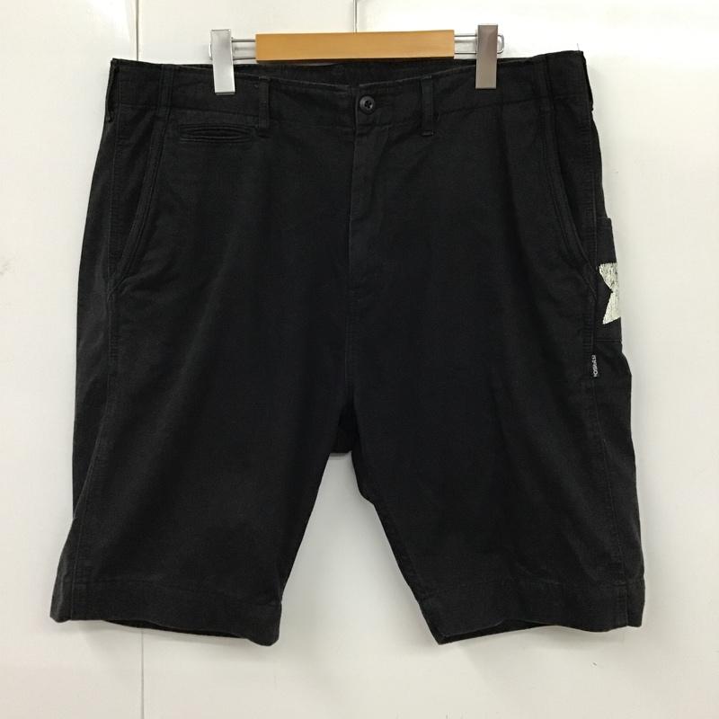 古着 USED パンツ ショートパンツ ハーフパンツ ショートパンツ ヴィンテージパンツ XL 無地 黒 / ブラック / メンズ USED 古着 中古 10094240