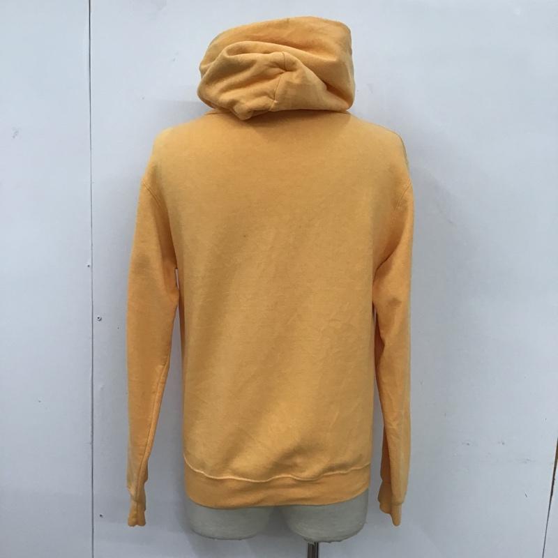 チャンピオン Champion パーカー 長袖 フード付きパーカー 長袖スウェット ジャージ S ロゴ、文字 橙 / オレンジ / メンズ USED 古着 中古 10094246