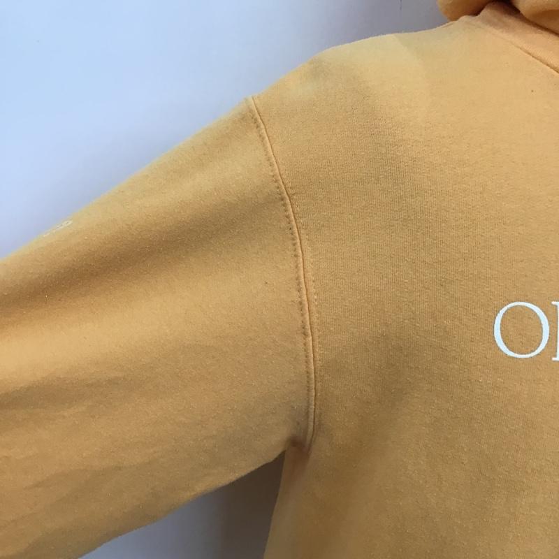 チャンピオン Champion パーカー 長袖 フード付きパーカー 長袖スウェット ジャージ S ロゴ、文字 橙 / オレンジ / メンズ USED 古着 中古 10094246