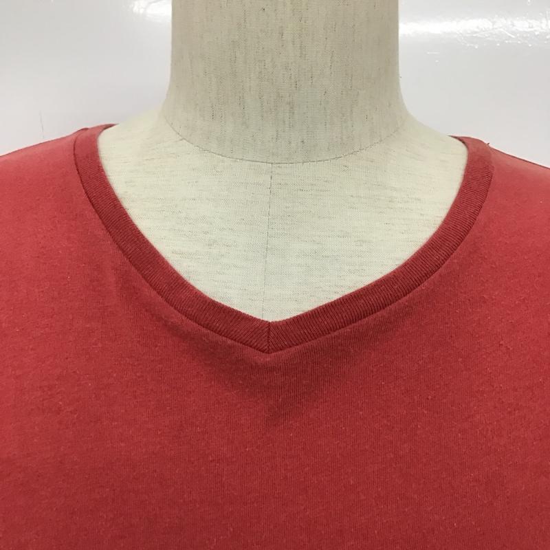 ポロラルフローレン POLO RALPH LAUREN Tシャツ 半袖 長袖カットソー Vネックカットソー M 無地 X ワンポイント 赤 / レッド / メンズ USED 古着 中古 10094267