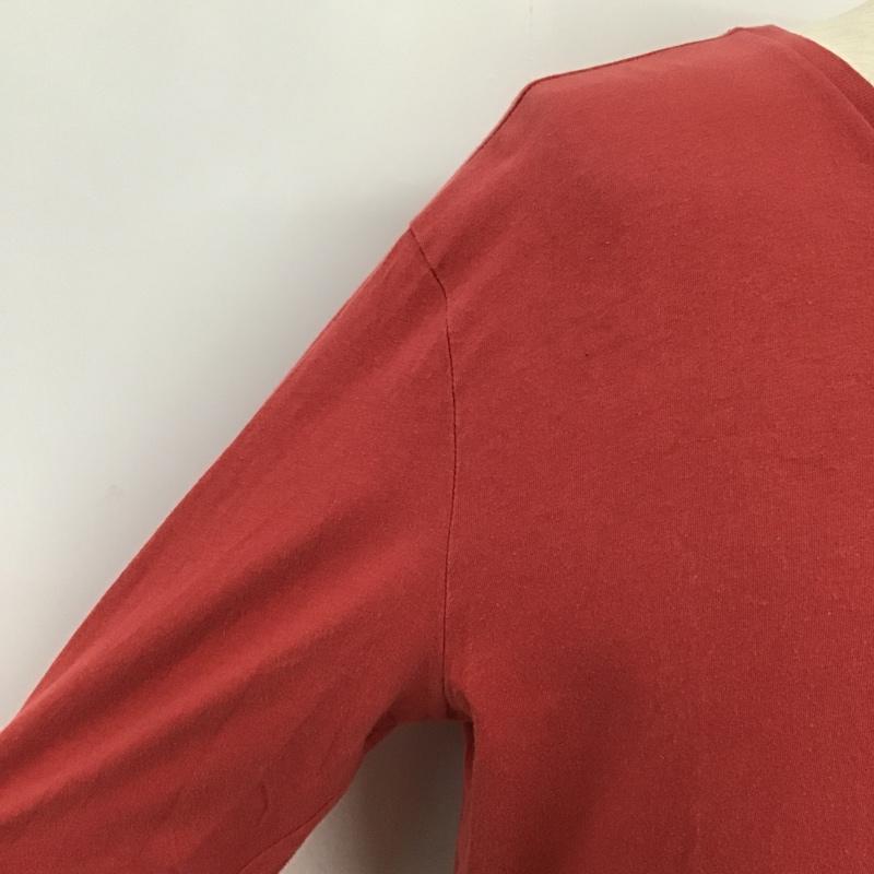 ポロラルフローレン POLO RALPH LAUREN Tシャツ 半袖 長袖カットソー Vネックカットソー M 無地 X ワンポイント 赤 / レッド / メンズ USED 古着 中古 10094267