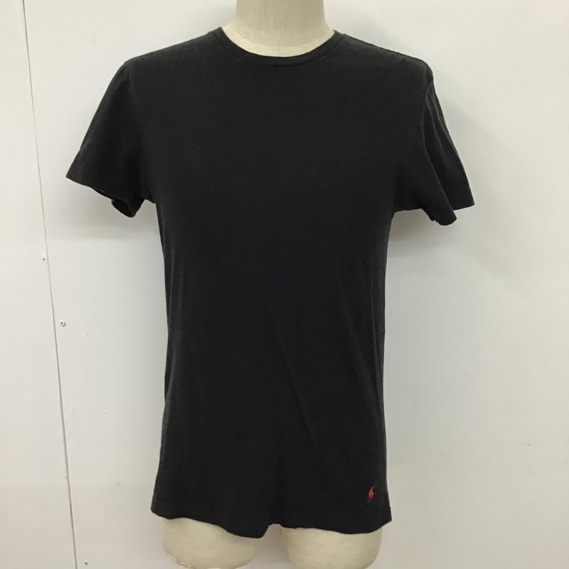 ポロラルフローレン POLO RALPH LAUREN Tシャツ 半袖 半袖カットソー 無地Tシャツ 半袖Tシャツ S 無地 黒 / ブラック / メンズ USED 古着 中古 10094270