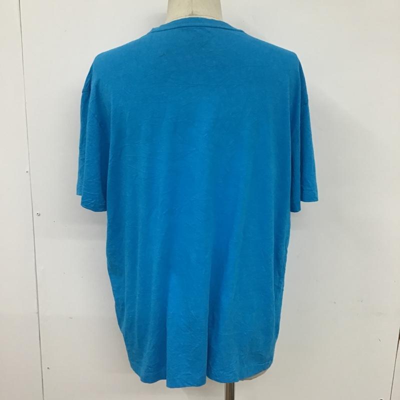 ポロラルフローレン POLO RALPH LAUREN Tシャツ 半袖 半袖カットソー 半袖Tシャツ 無地Tシャツ L 無地 X ワンポイント 青 / ブルー / メンズ USED 古着 中古 10094274
