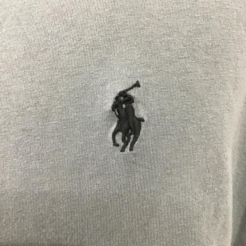 ポロラルフローレン POLO RALPH LAUREN Tシャツ 半袖 Vネックカットソー 半袖カットソー Tシャツ 無地 M ロゴ、文字 X ワンポイント X 無地 灰 / グレー / メンズ USED 古着 中古 10094288