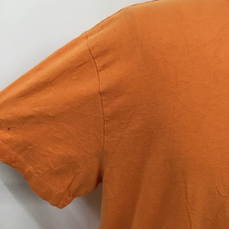 ポロラルフローレン POLO RALPH LAUREN Tシャツ 半袖 Vネックシャツ 半袖カットソー 半袖Tシャツ M 無地 X ワンポイント 橙 / オレンジ / メンズ USED 古着 中古 10094289
