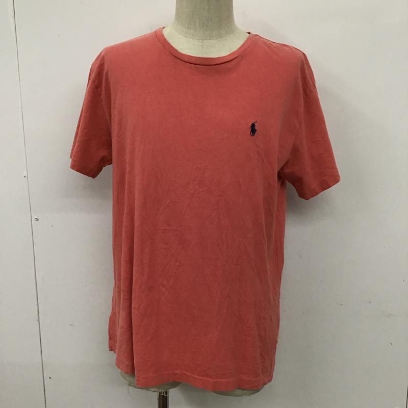 ポロラルフローレン POLO RALPH LAUREN Tシャツ 半袖 半袖カットソー 半袖Tシャツ 無地Tシャツ M 無地 X ロゴ、文字 赤 / レッド / メンズ USED 古着 中古 10094291