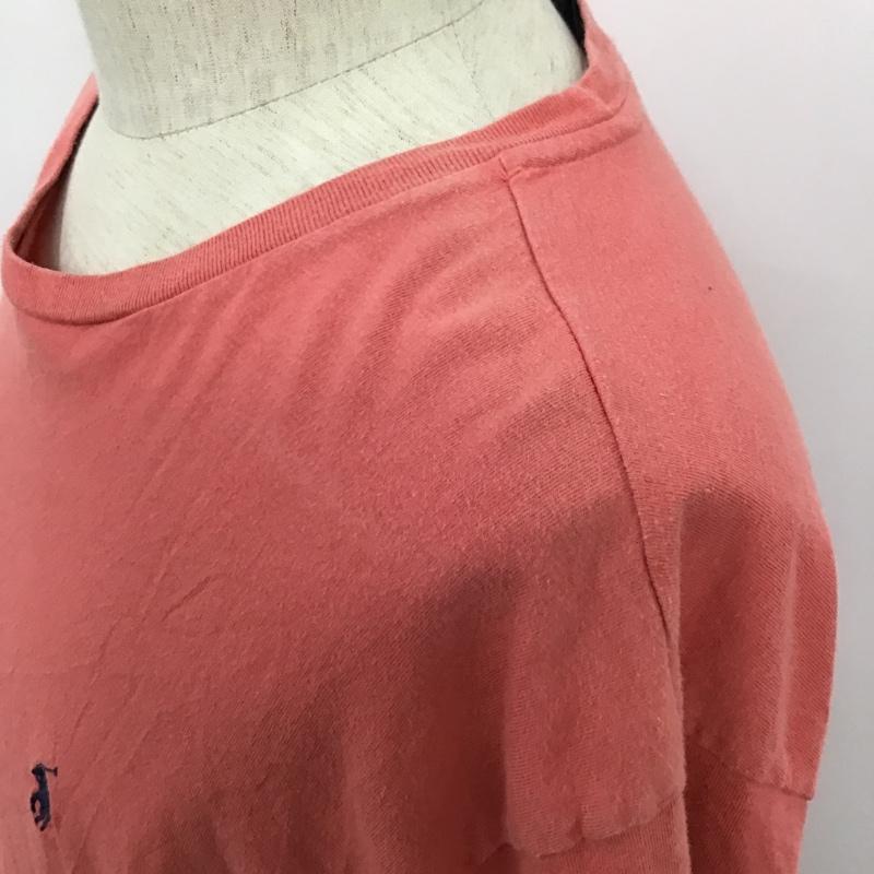 ポロラルフローレン POLO RALPH LAUREN Tシャツ 半袖 半袖カットソー 半袖Tシャツ 無地Tシャツ M 無地 X ロゴ、文字 赤 / レッド / メンズ USED 古着 中古 10094291