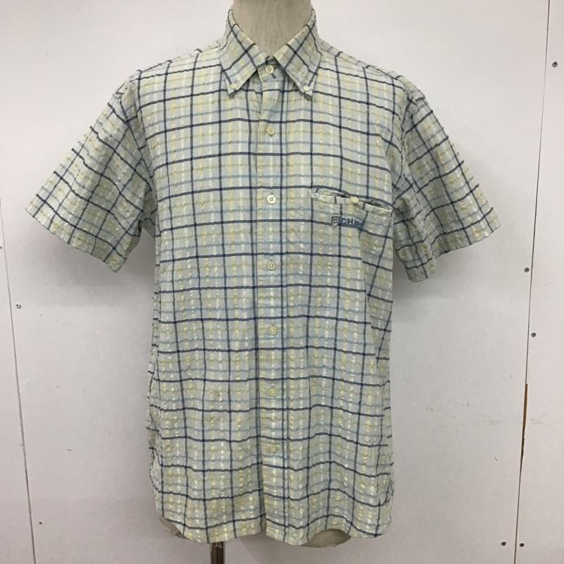 チャップス CHAPS シャツ、ブラウス 半袖 チェックシャツ 半袖シャツ ボタンダウンシャツ M チェック マルチカラー / マルチカラー / メンズ USED 古着 中古 10094292