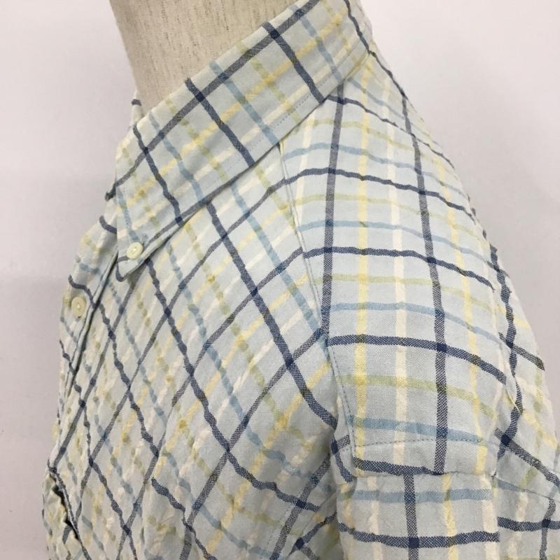 チャップス CHAPS シャツ、ブラウス 半袖 チェックシャツ 半袖シャツ ボタンダウンシャツ M チェック マルチカラー / マルチカラー / メンズ USED 古着 中古 10094292