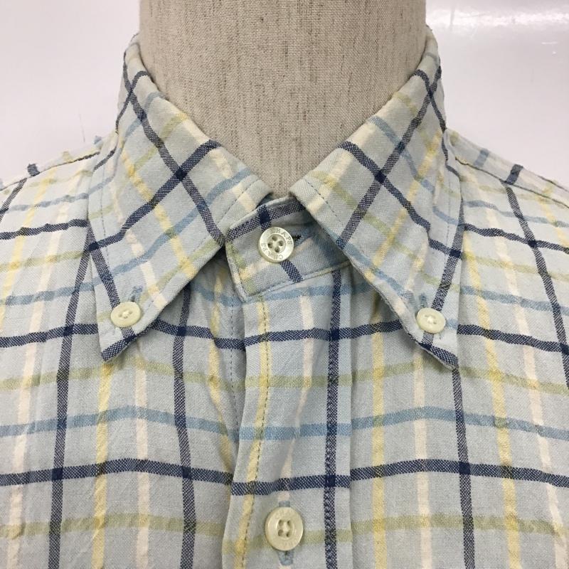 チャップス CHAPS シャツ、ブラウス 半袖 チェックシャツ 半袖シャツ ボタンダウンシャツ M チェック マルチカラー / マルチカラー / メンズ USED 古着 中古 10094292