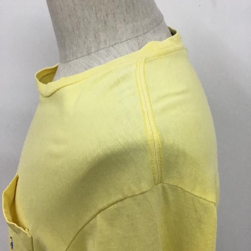 ポロバイラルフローレン Polo by RALPH LAUREN Tシャツ 半袖 半袖カットソー 半袖Tシャツ 無地Tシャツ L 無地 黄 / イエロー / メンズ USED 古着 中古 10094294