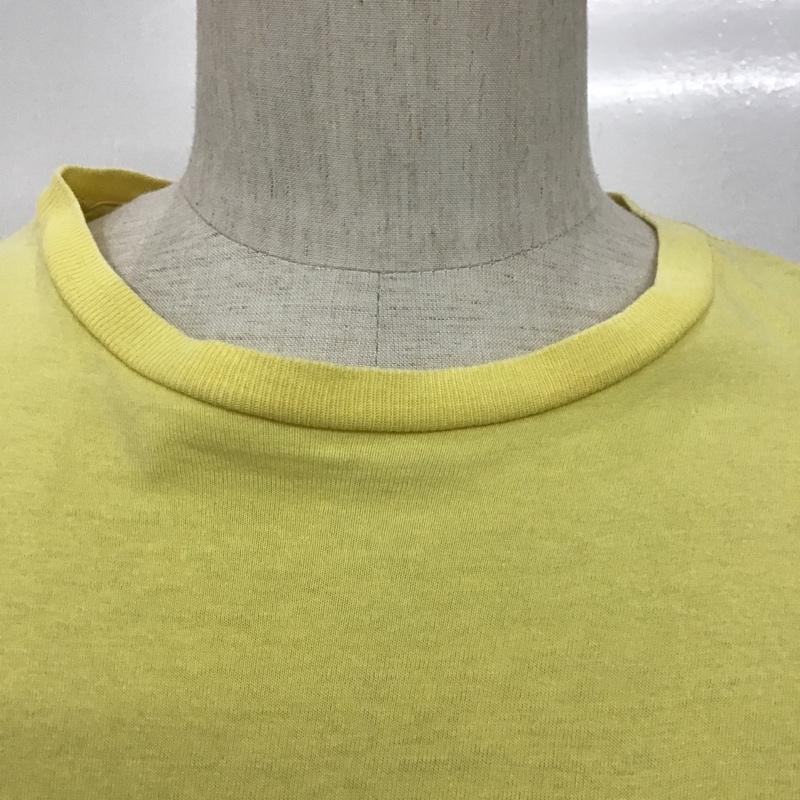 ポロバイラルフローレン Polo by RALPH LAUREN Tシャツ 半袖 半袖カットソー 半袖Tシャツ 無地Tシャツ L 無地 黄 / イエロー / メンズ USED 古着 中古 10094294