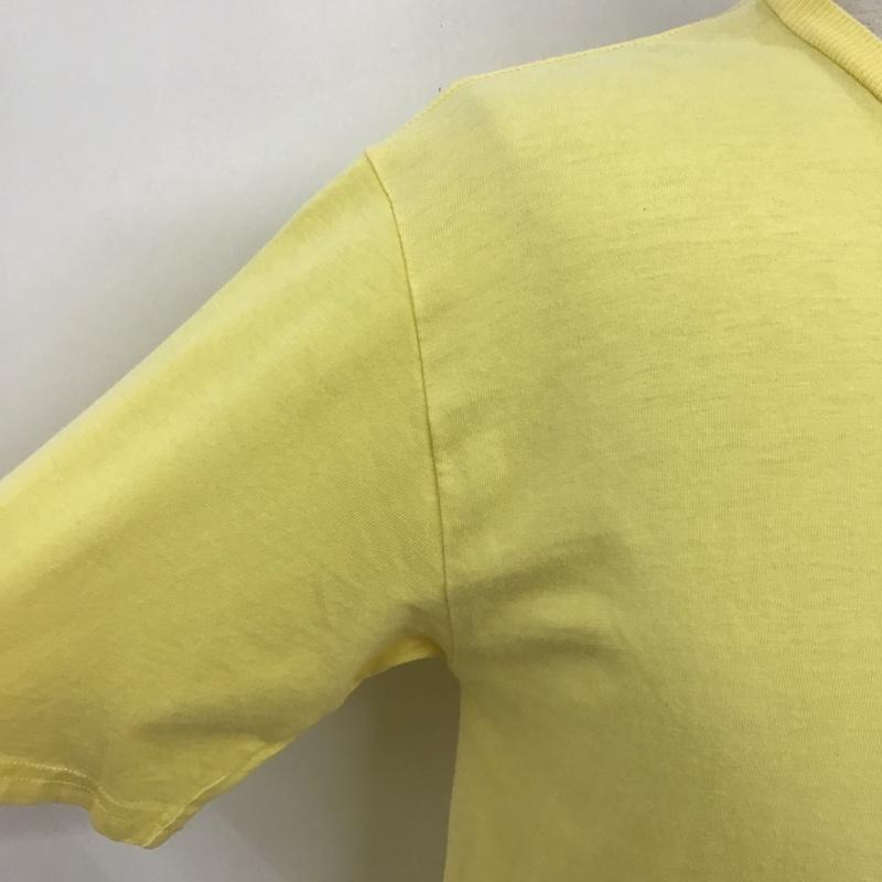 ポロバイラルフローレン Polo by RALPH LAUREN Tシャツ 半袖 半袖カットソー 半袖Tシャツ 無地Tシャツ L 無地 黄 / イエロー / メンズ USED 古着 中古 10094294