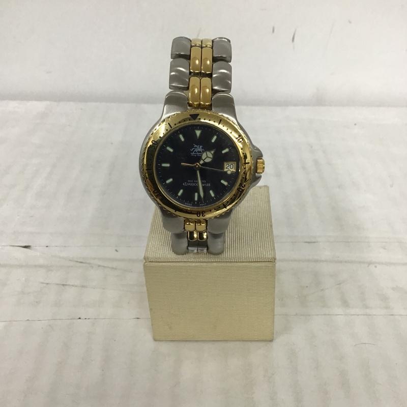 古着 USED 腕時計 アナログ(クォーツ式) ELVENCE SWISS ケース ロゴ、文字 銀 / シルバー / X 金 / ゴールド / メンズ USED 古着 中古 10094338